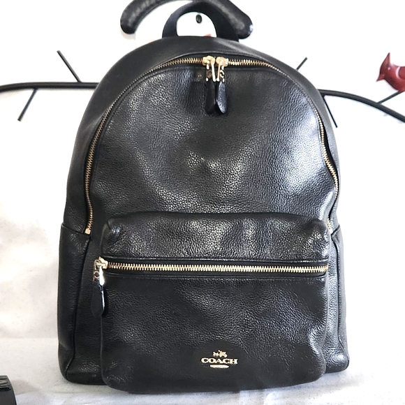 Coach F38288 Charlie Pebble Leather Backpack. - Picture 3 of 15